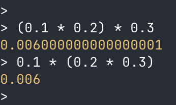 Compilers vs Associative Law